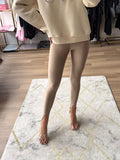 kreminės tamprės su pėdos kilpa moterims KAMA shop